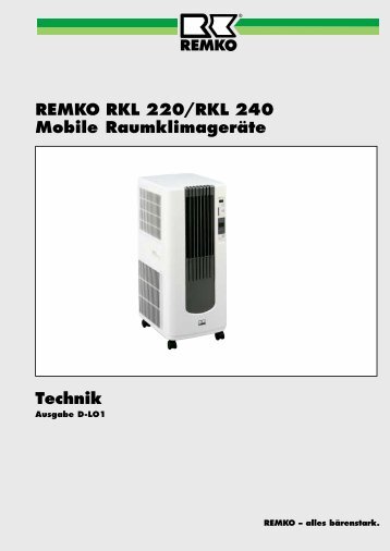 Technik REMKO RKL 220/RKL 240 Mobile Raumklimageräte