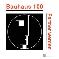 Bauhaus 100 Sponsorenbroschüre