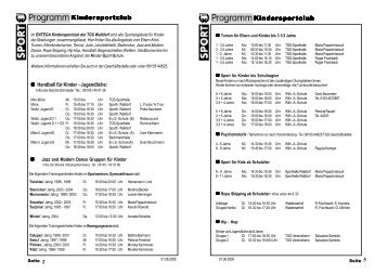 Kindersportclub 01.06.2009.p65 - Turngesellschaft Walldorf 1896 eV