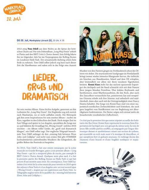 STIMMEN 2017 Programmheft