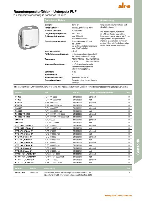 Alre Produktkatalog 2016/2017