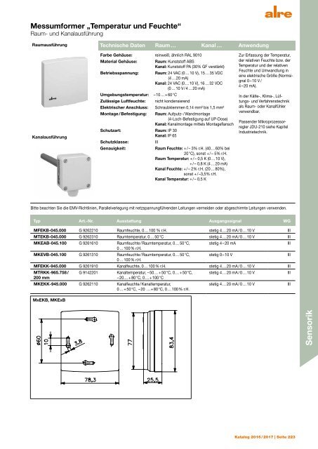 Alre Produktkatalog 2016/2017