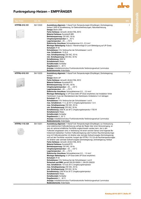 Alre Produktkatalog 2016/2017