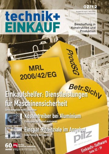 Ausgabe 2 / 2012 - technik + EINKAUF