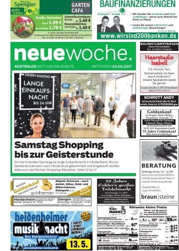 Neue Woche 03.05.2017