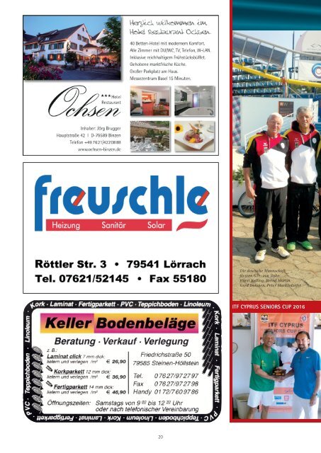 Tennisclub Lörrach_Journal 2017