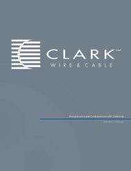 part number index - Clark Wire & Cable
