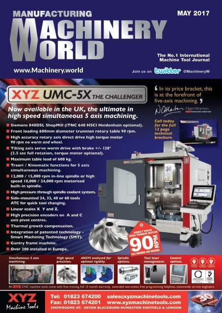 Manufacturing Machinery World May 2017