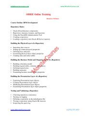 OBIEE Online Training