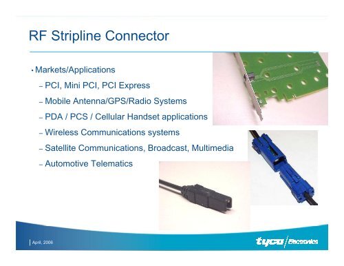 Compression Coax Board-to-board and Stripline Coax RF ... - TTI Inc.