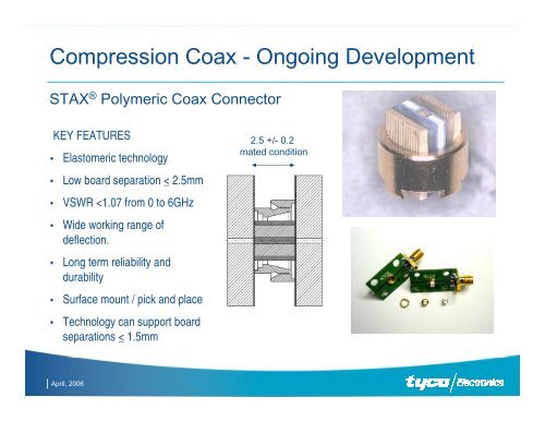 Compression Coax Board-to-board and Stripline Coax RF ... - TTI Inc.