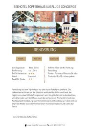 Ausflug Rendsburg - Seehotel Töpferhaus