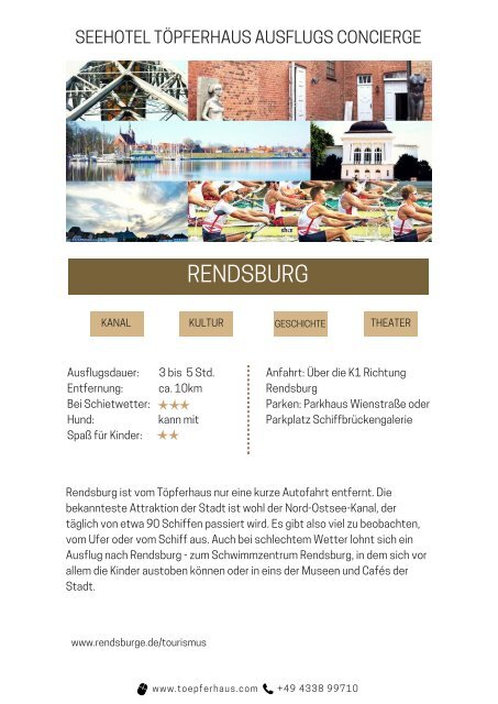 Ausflug Rendsburg - Seehotel Töpferhaus