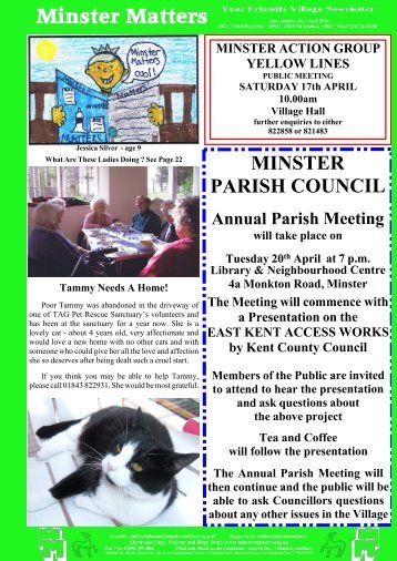 Minster Matters Your Friendly Village Newsletter