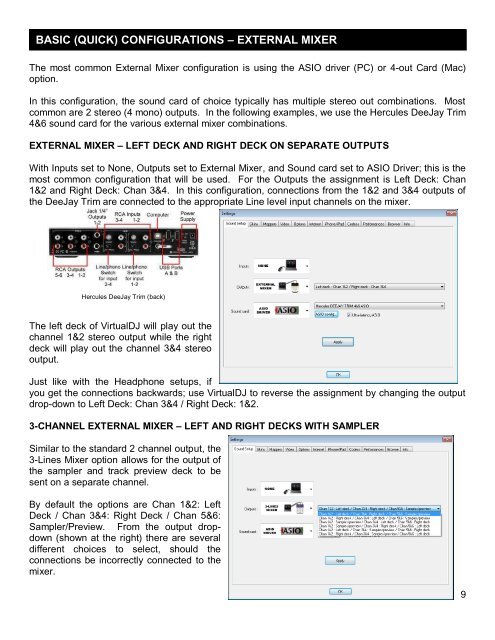 VirtualDJ 7 - Audio Setup Guide