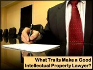 What Traits Make a Good Intellectual Property Lawyer