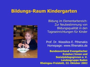 Bildungs-Raum Kindergarten - IFP - Bayern