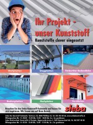 Ihr Projekt - unser Kunststoff - Steba Kunststoffe AG