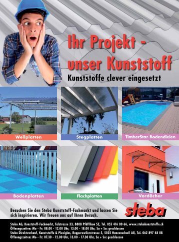 Ihr Projekt - unser Kunststoff - Steba Kunststoffe AG