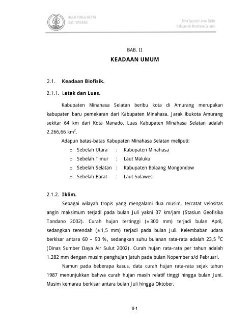 KEADAAN UMUM