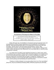 The Evolution of Policing 2017 by Chief Eric Jones