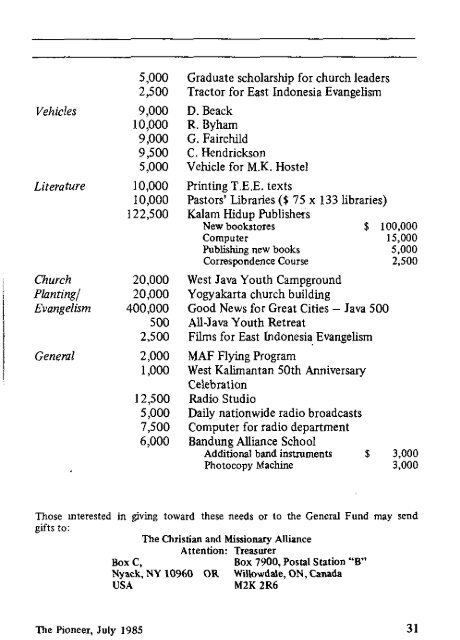 Ken - Christian and Missionary Alliance