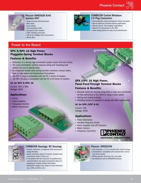 Commercial Connectors - TTI Inc.