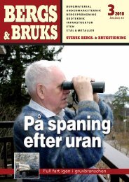 SBB 3/2010 - Svensk Bergs- & Brukstidning