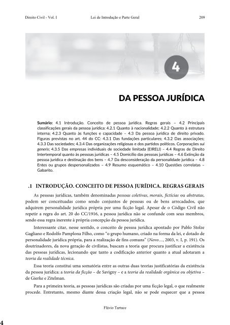 2 - TARTUCE, Flávio. Direito Civil - Vol. 01 -  Lei de Introdução a Parte Geral (2017)