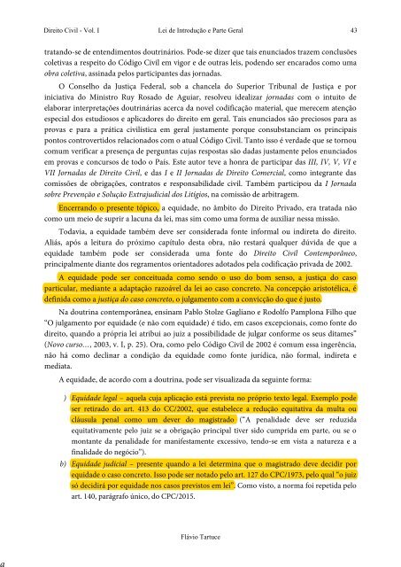 2 - TARTUCE, Flávio. Direito Civil - Vol. 01 -  Lei de Introdução a Parte Geral (2017)