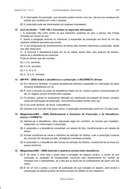 2 - TARTUCE, Flávio. Direito Civil - Vol. 01 -  Lei de Introdução a Parte Geral (2017)