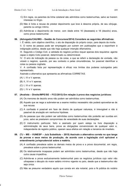 2 - TARTUCE, Flávio. Direito Civil - Vol. 01 -  Lei de Introdução a Parte Geral (2017)