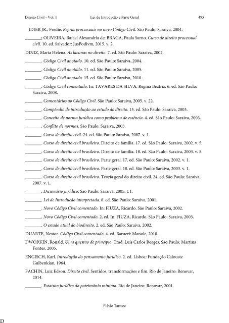 2 - TARTUCE, Flávio. Direito Civil - Vol. 01 -  Lei de Introdução a Parte Geral (2017)