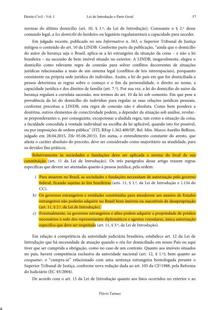 2 - TARTUCE, Flávio. Direito Civil - Vol. 01 -  Lei de Introdução a Parte Geral (2017)