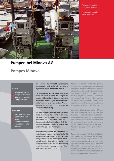 Pumpen Pompes - Minova-ct