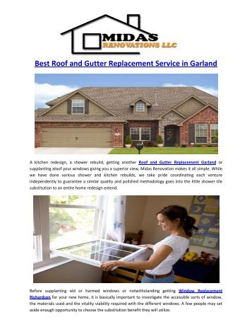 Best Roof and Gutter Replacement Service in Garland