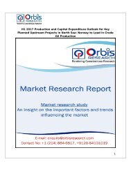 H1 2017 Production and Capital Expenditure Outlook for Key Planned Upstream Projects in North Sea: Norway to Lead in Crude Oil Production