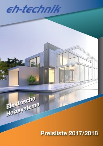 Preisliste eh-technik 2017-2018 - Elektrische Heizsysteme