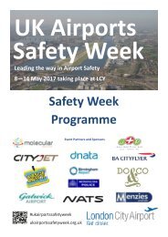 AOA Safety Week Timetable