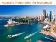 Investment Migration to Australia From India