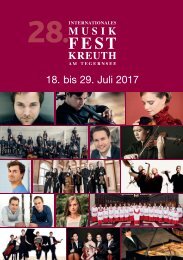 Programmheft 28. Int. Musikfest Kreuth am Tegernsee