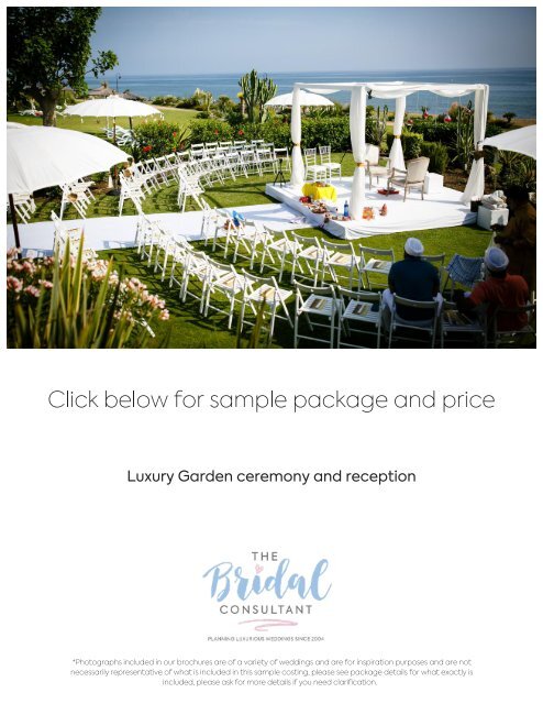 1. Photos - Estepona - Luxury Garden ceremony and reception