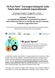 Asseprim Si può fare! Convegno sulla Tutela della creatività imprenditoriale