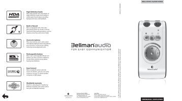 User Manual - Bellman & Symfon
