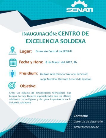 Inauguración: CENTRO DE EXCELENCIA SOLDEXA