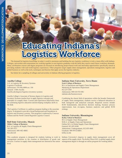 2017 Indiana Logistics Directory
