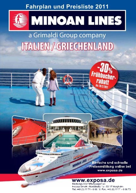 Minoan Lines - Fähren Italien Griechenland 2011 - Fahrplan - Preise ...