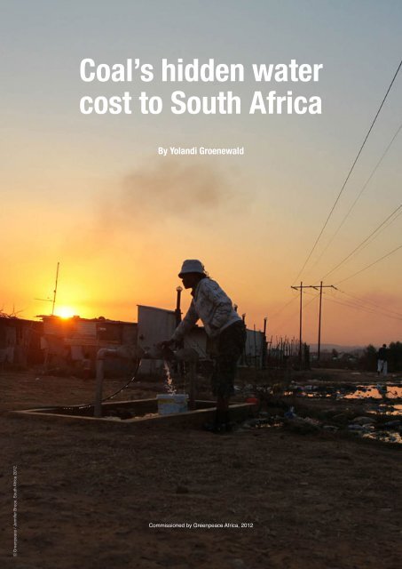 Coal's hidden water cost to South Africa - Greenpeace