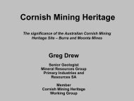 Cornish Mining Heritage - History Trust of South Australia