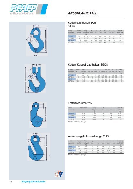 Anschlagmittel & Zubehör - SHB Seil- und Hebetechnik Berlin GmbH